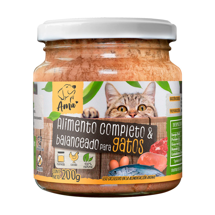 Ama alimento natural para gatos